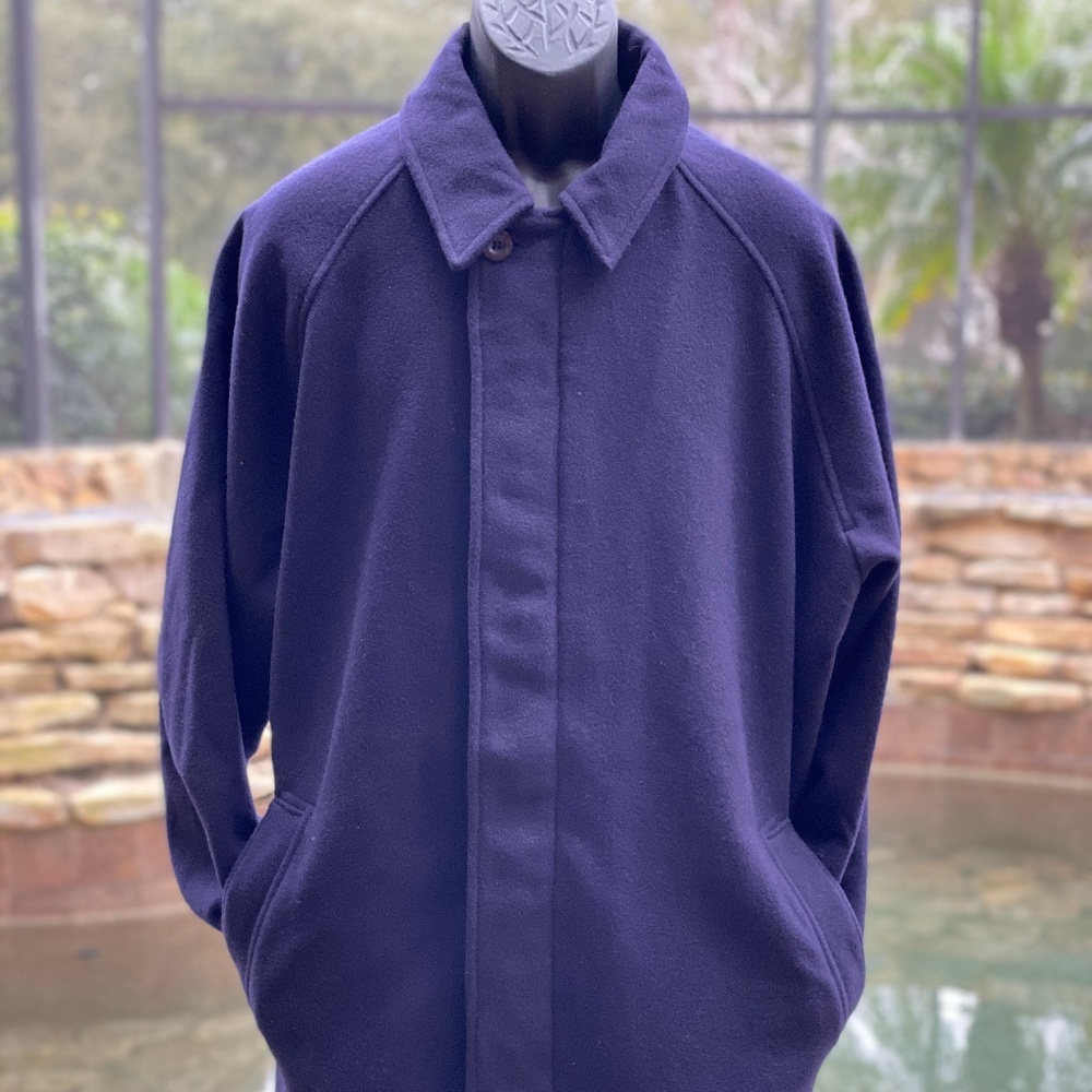 Woolrich Town Coat Men's XL Full-Zip‎ Wool Navy NWT